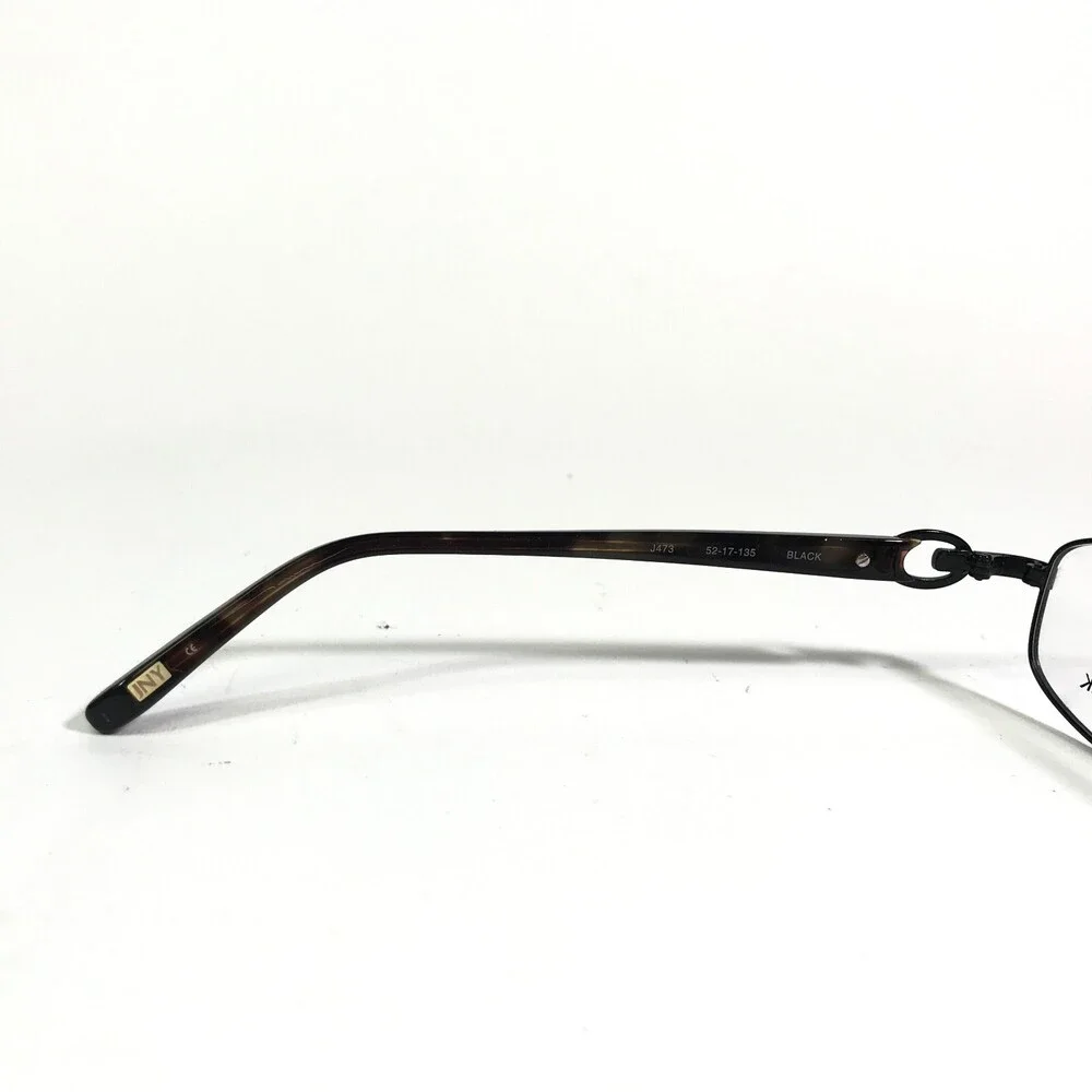 Jones New York Eyeglasses Frames J473 BLACK Round Full Rim 52-17-135